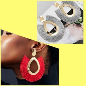 Fashion Bohemian Big Tassel Earrings for Women 202